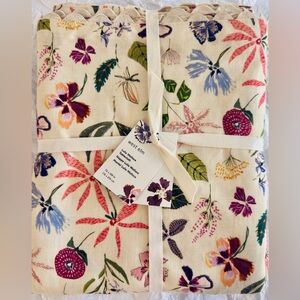 West Elm Lulie Wallace Floral 100% Cotton 70”x108” Tablecloth, NWT, Retail $129